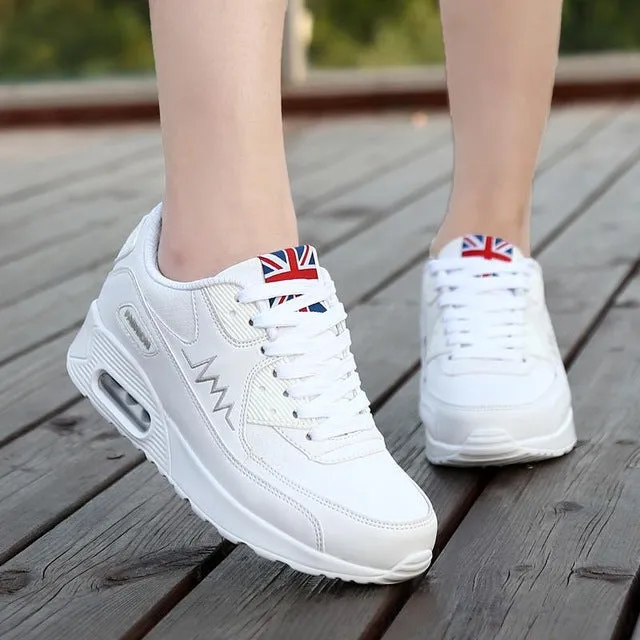 2017 Fashion Korean Women Shoes Spring Tenis Feminino Casual Shoes Outdoor Walking Shoes Women Flats Pink Lace Up Ladies Shoe