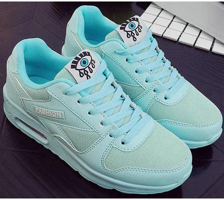 2017 Fashion Korean Women Shoes Spring Tenis Feminino Casual Shoes Outdoor Walking Shoes Women Flats Pink Lace Up Ladies Shoe