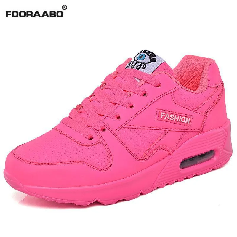 2017 Fashion Korean Women Shoes Spring Tenis Feminino Casual Shoes Outdoor Walking Shoes Women Flats Pink Lace Up Ladies Shoe