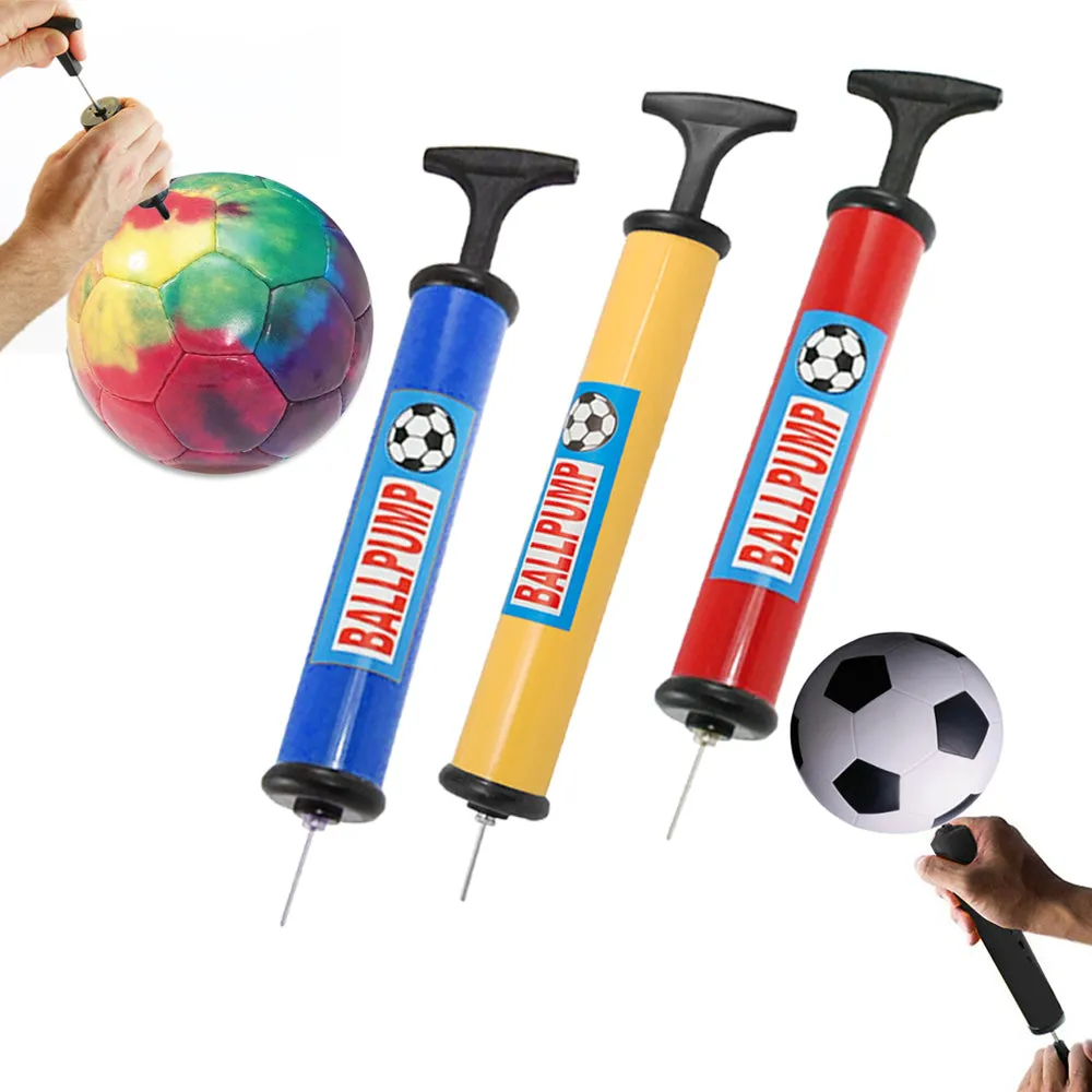 48 Hand Ball Pump Manual Air Inflate Sport Basketball Football Volleyball Needle