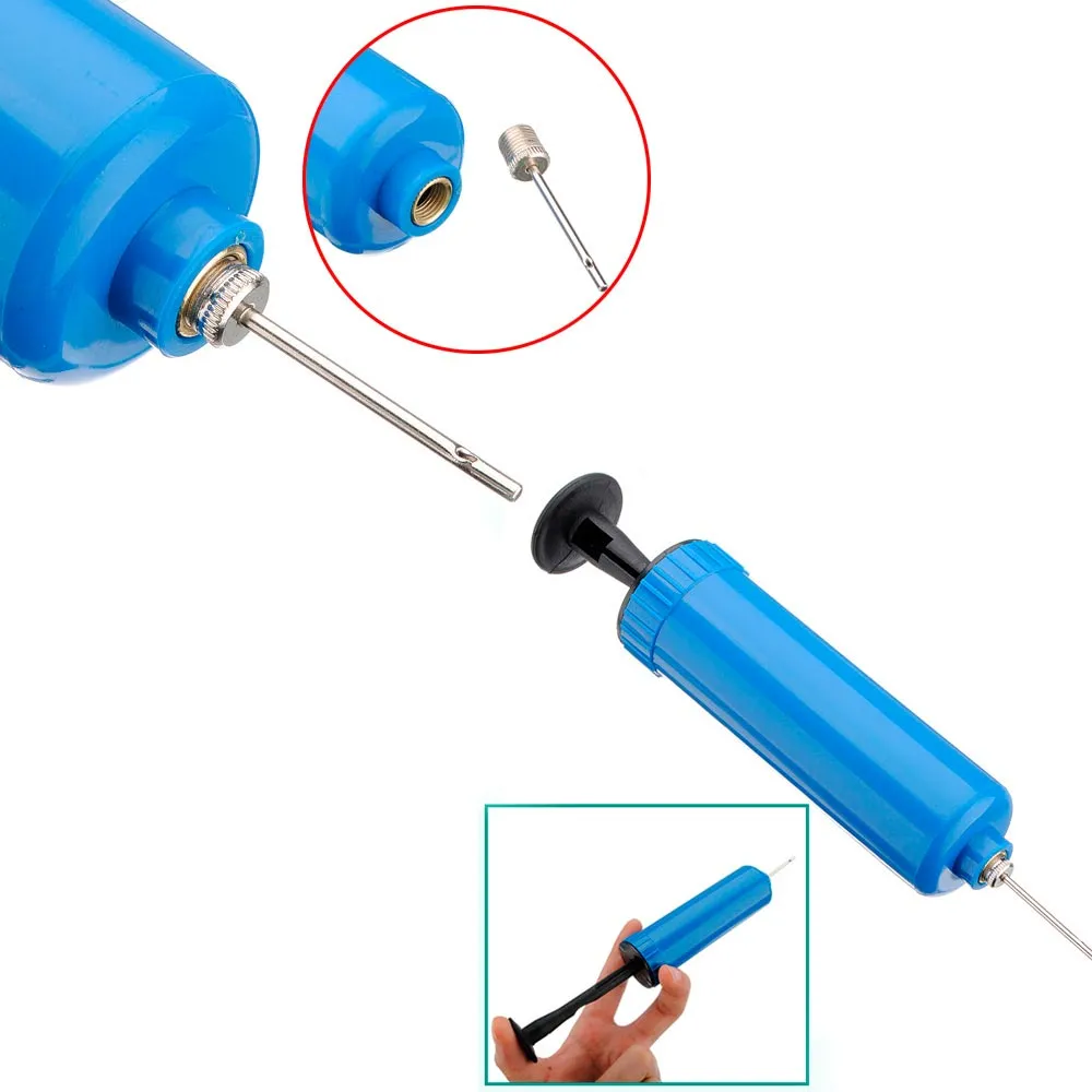 48 Sports Ball Hand Air Pump Basketball Football Volleyball Needle Balloon Balls