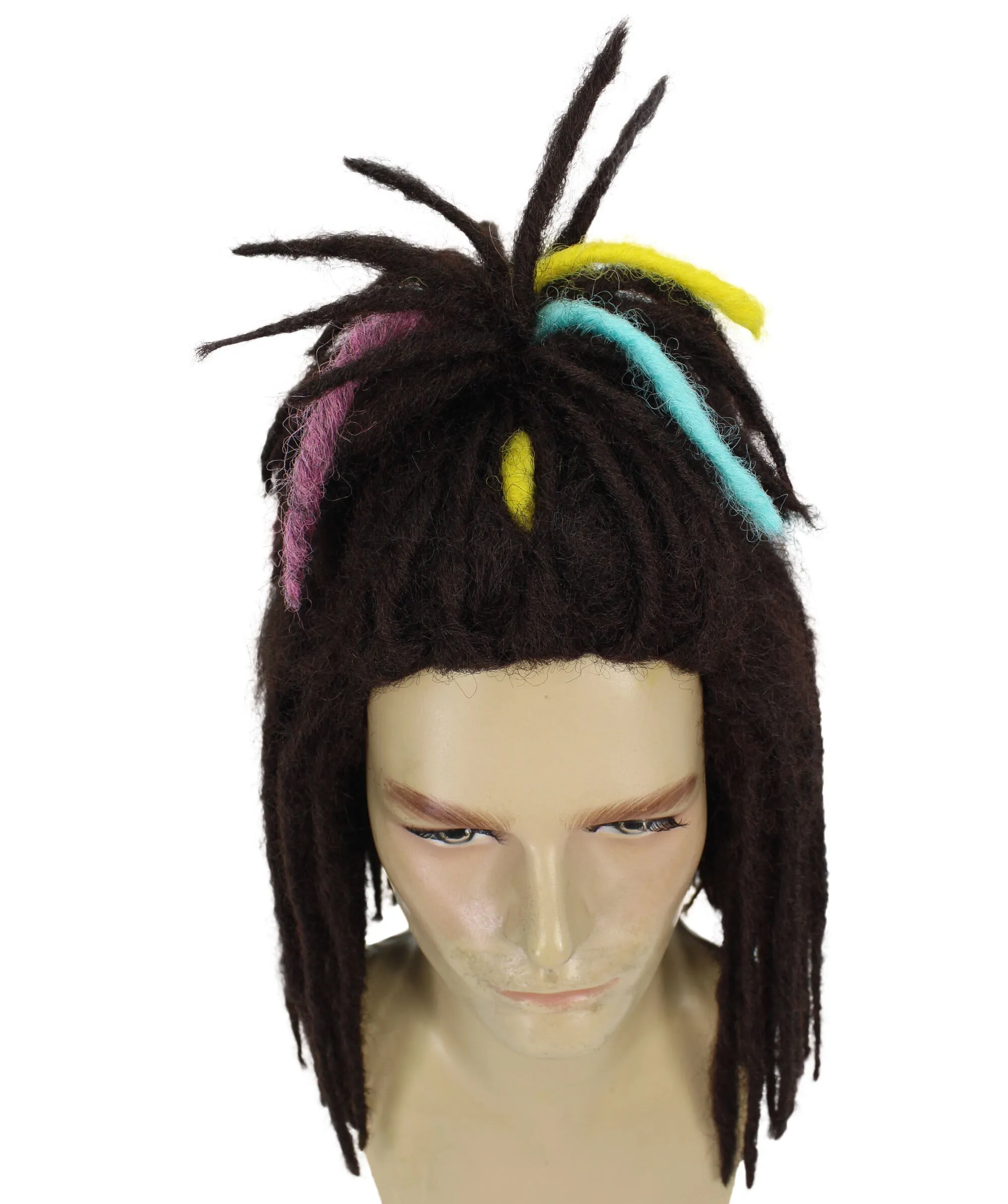 Adult Men’s Basketball Star Dreadlock Ponytail Wig | Best for Halloween and Sports Events,