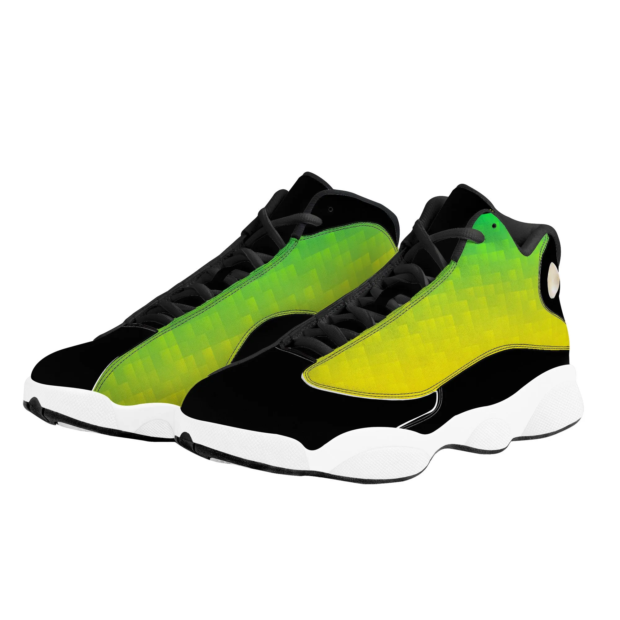 Basketball Shoes - Green/Yellow