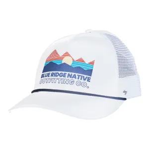 Blue Ridge Native Rope Trucker Hat (White)