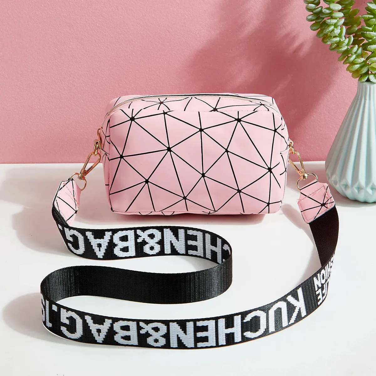 Geometry Color Shoulder Bags