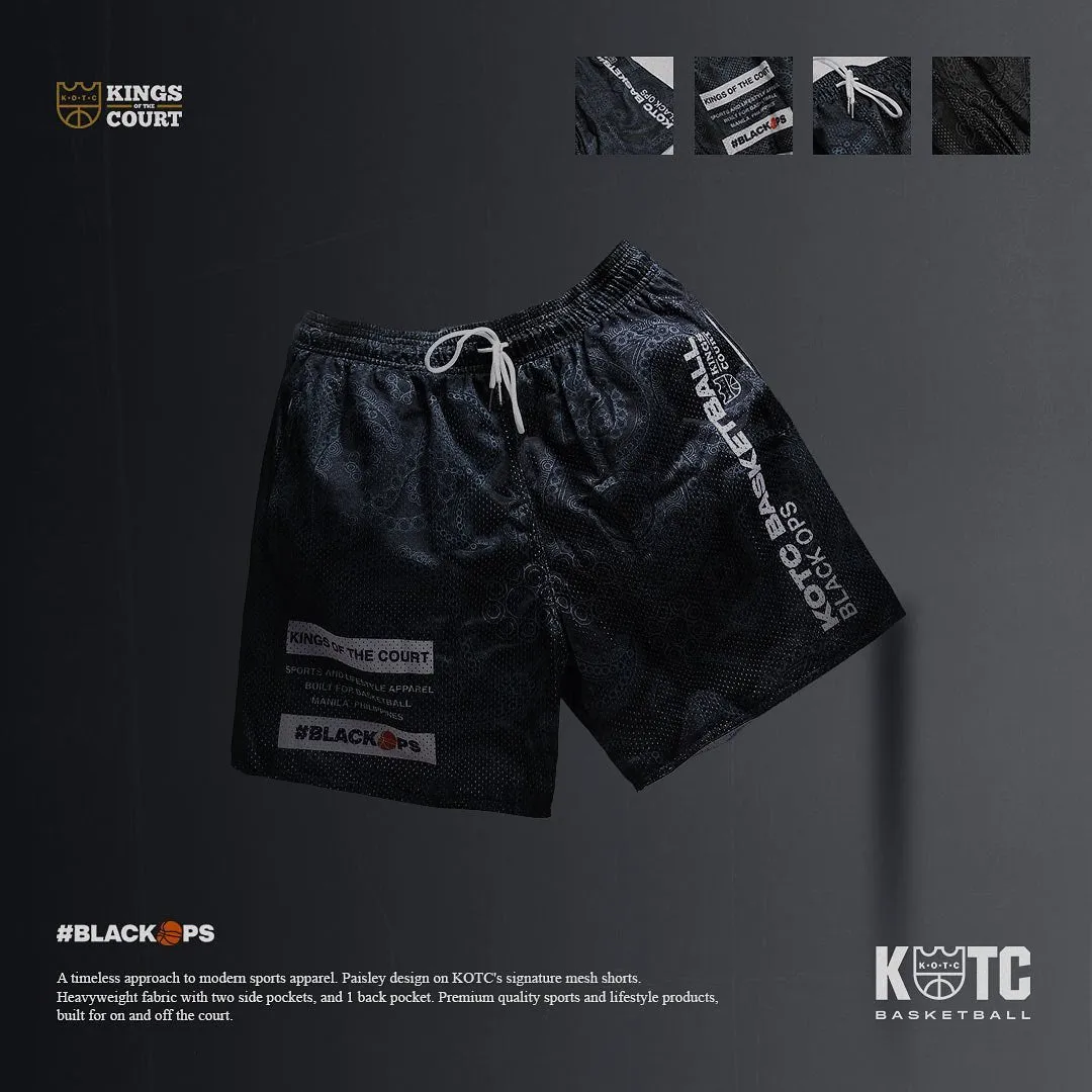 KOTC - Black Ops Basketball Paisley Mesh Shorts