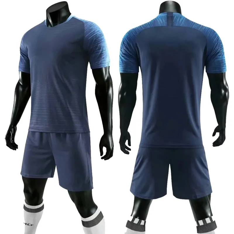 Men Ladies Kids Custom Football Training Uniforms Soccer Football Jerseys Sets