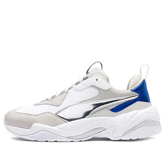 Puma Thunder Electric 367998-02 Women's White/Gray/Blue Running Shoes C1144