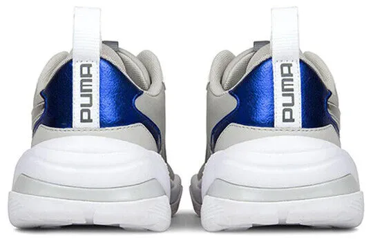 Puma Thunder Electric 367998-02 Women's White/Gray/Blue Running Shoes C1144