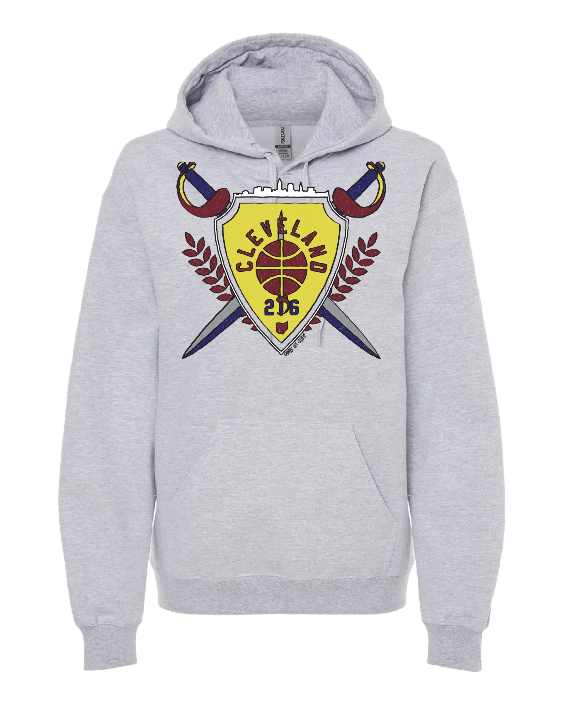 "Cleveland Shield" Design on Gray
