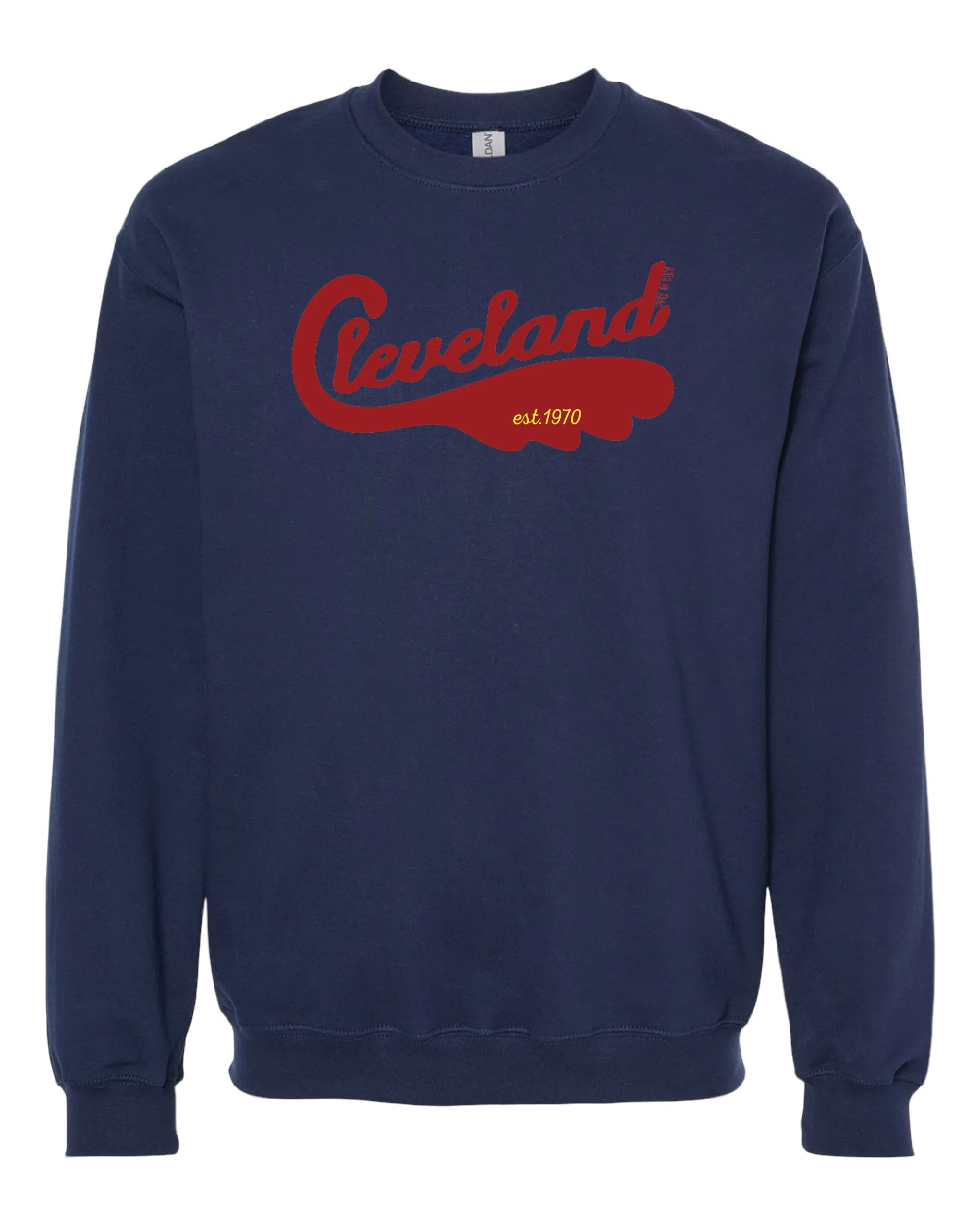 "Cleveland Swoosh 1970" Design on Navy