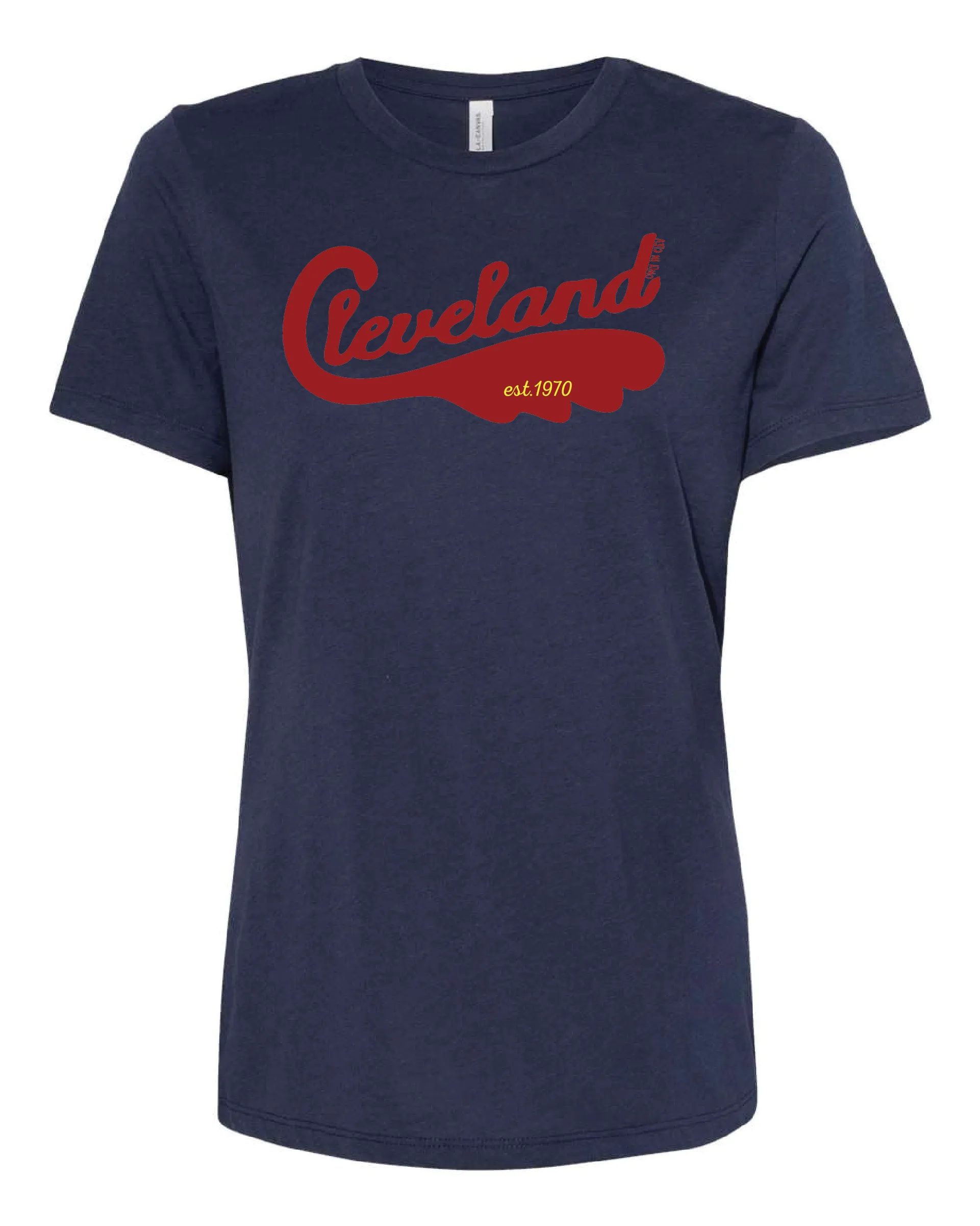 "Cleveland Swoosh 1970" Design on Navy