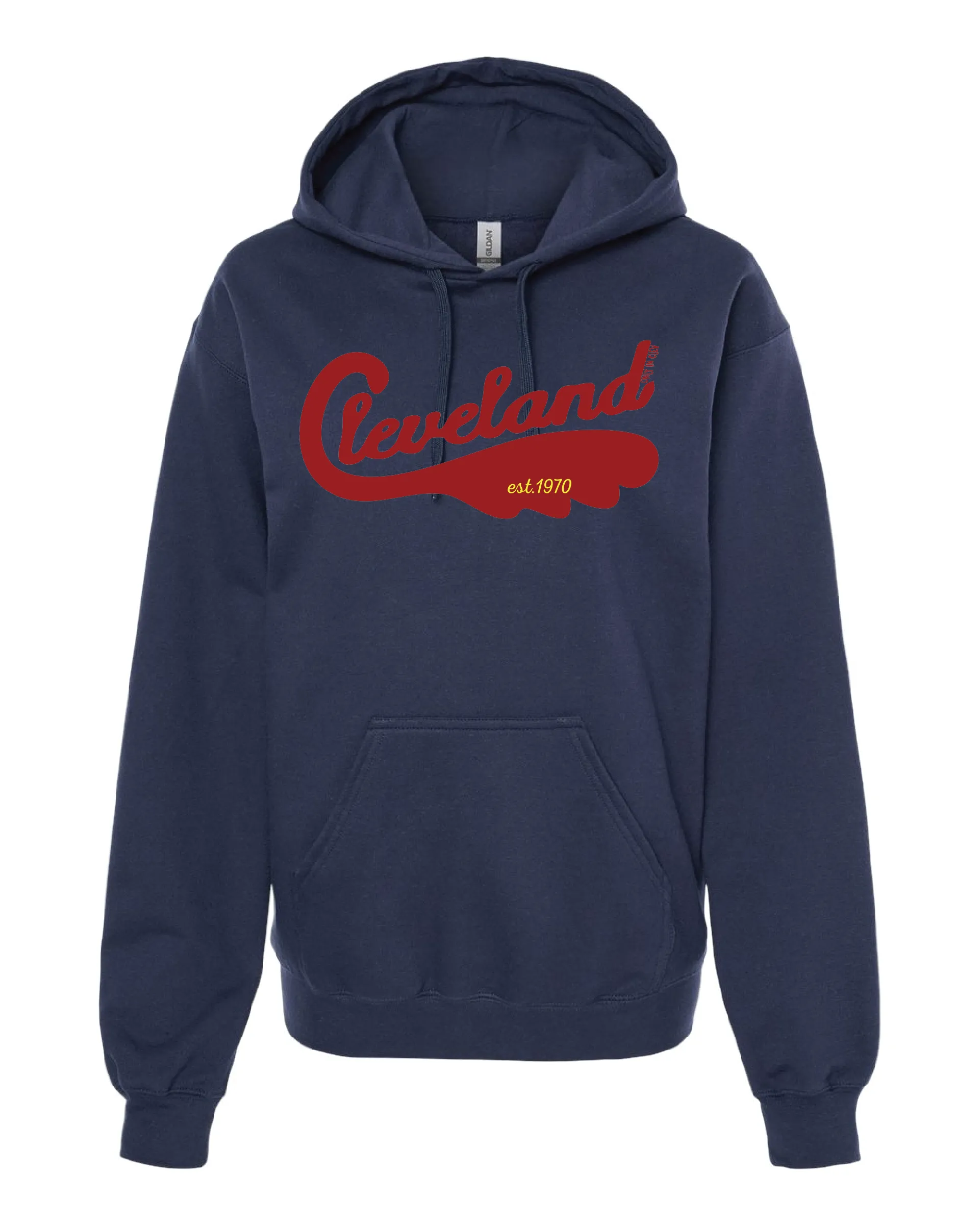"Cleveland Swoosh 1970" Design on Navy