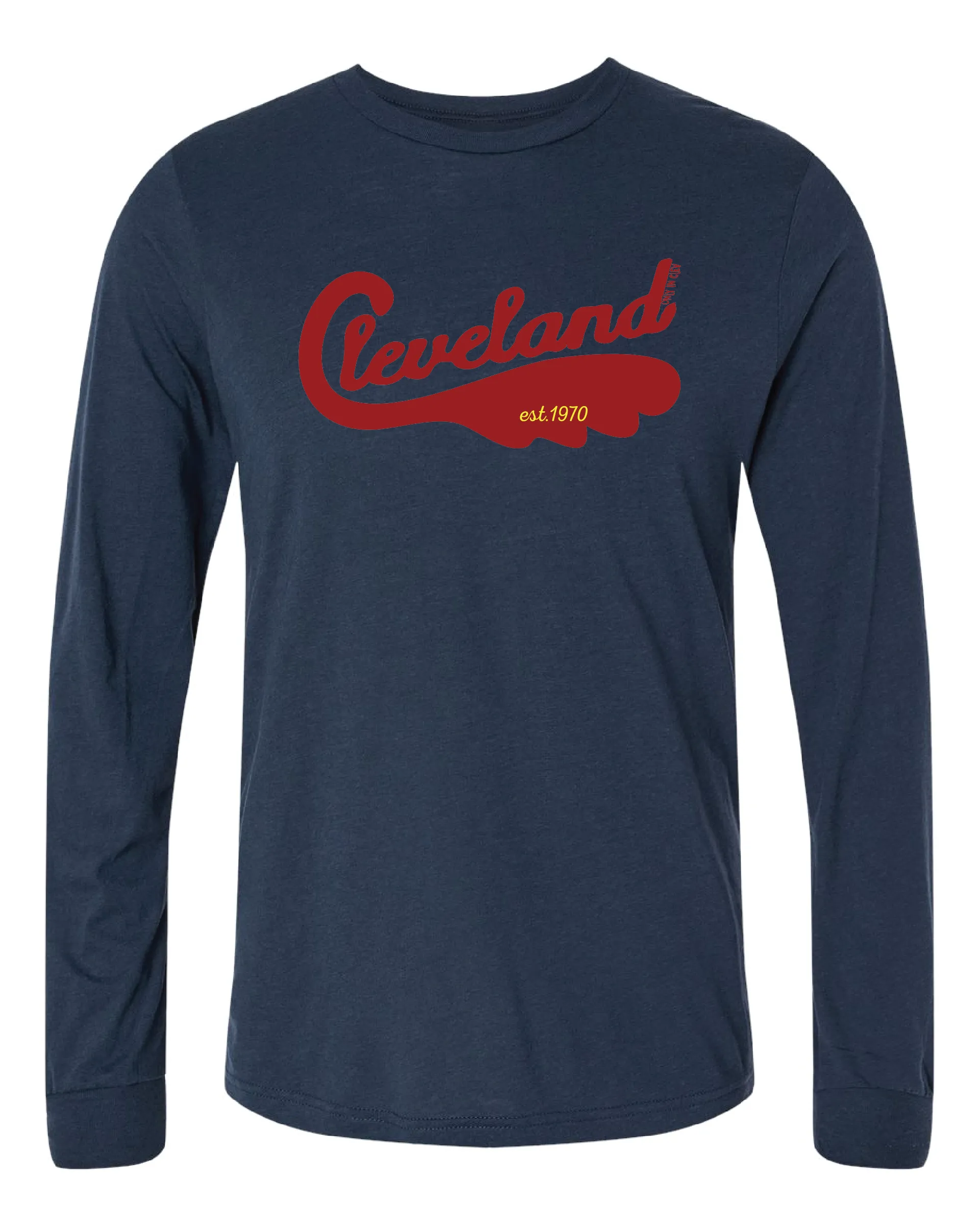 "Cleveland Swoosh 1970" Design on Navy