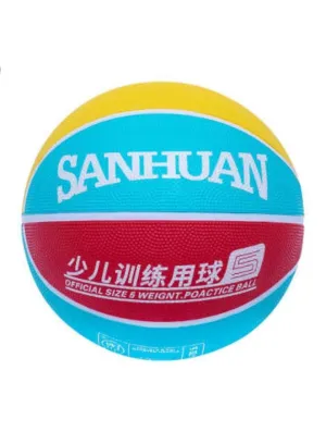 Size 5 College Basketball Colorful Street Basketball for Indoor and Outdoor for Women, Girls, Boys and Youth
