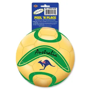 Soccer Party Peel 'N Place Clings - Australia