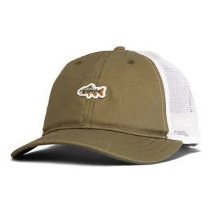 TSG Brookie Patch Hat (Waxed Olive Trucker)