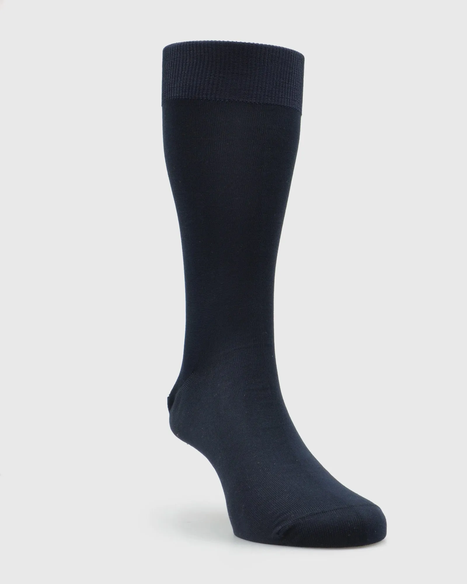 VISCONTI A590V PLAIN NAVY SOCKS